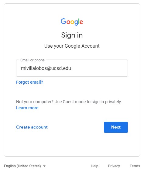 G Suite login sample