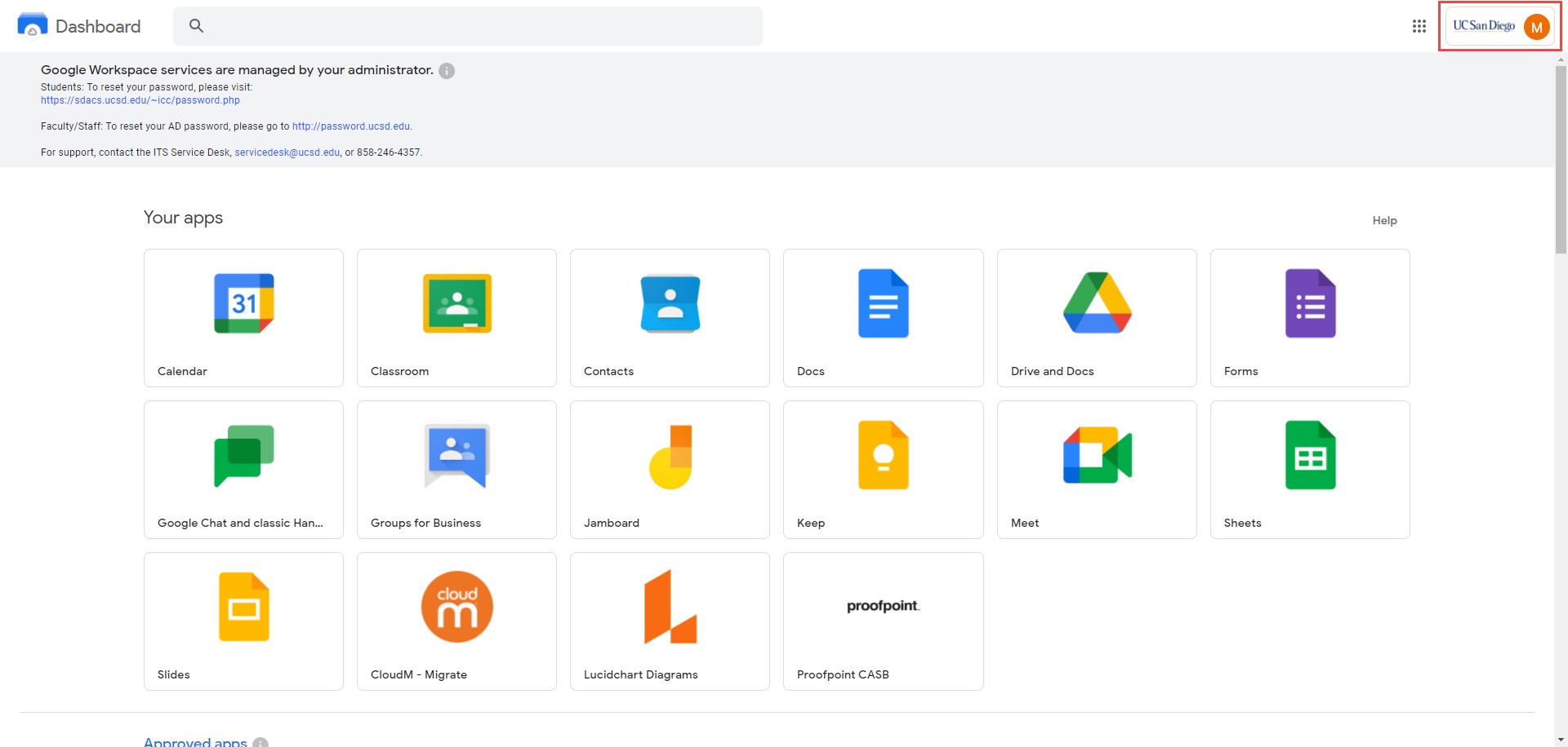 G Suite Successful Login